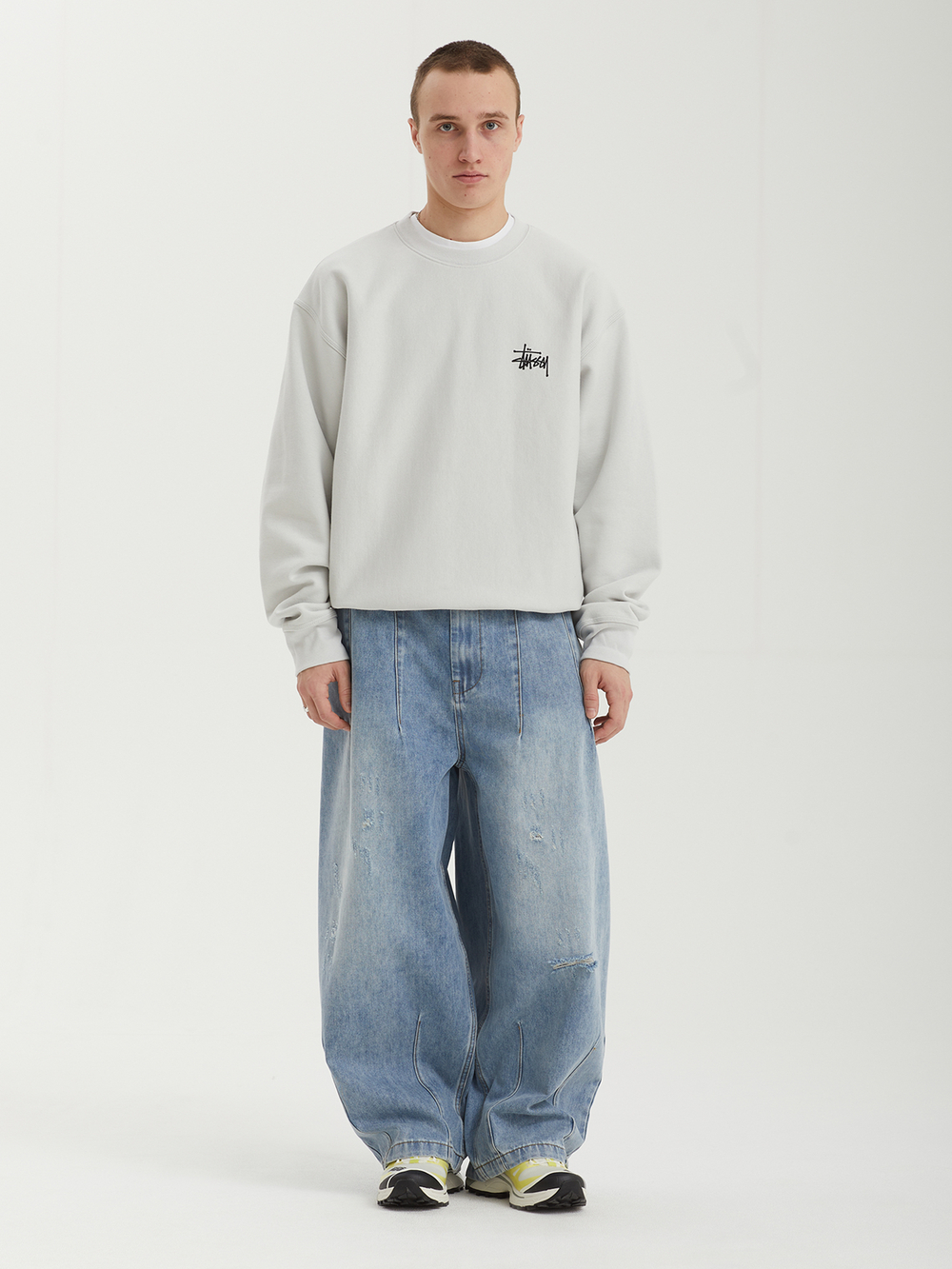 Мужская Толстовка Basic Stussy Crew