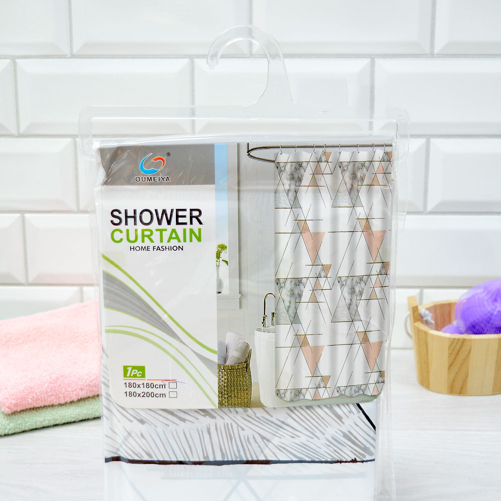 Штора для ванной 180*180см, PEVA, NNOA9