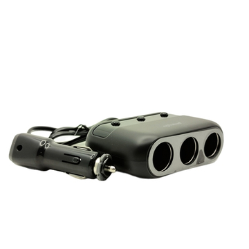 Разветвитель авто Eplutus FC-339 (2USB/3гн.) вольтметр