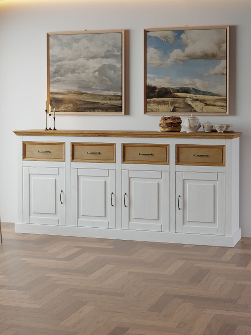 Комод Ландхаус 4 двери, 4 ящика