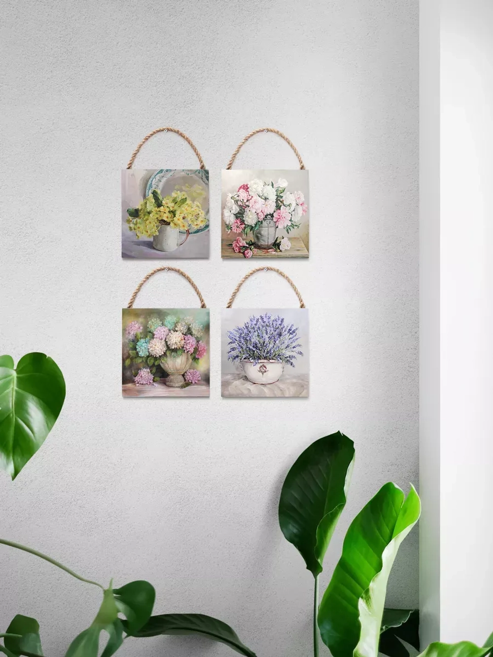 Панно на стену для интерьера декоративные 4 шт