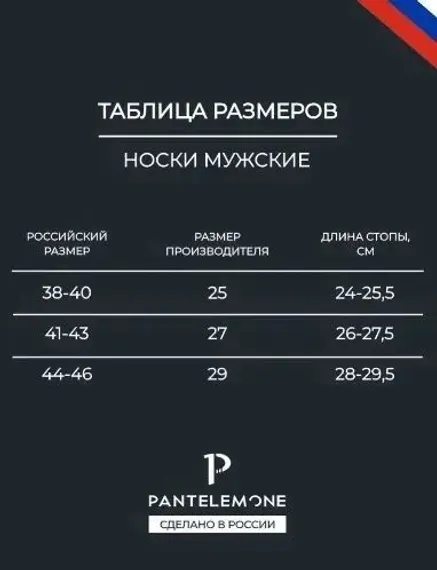 Носки мужские Pantelemone PN-101 ,темно-серые