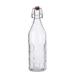 Бутылка 1 л стекло с крышкой прозрачная d 9 см h32 см бугельный замок P.L.