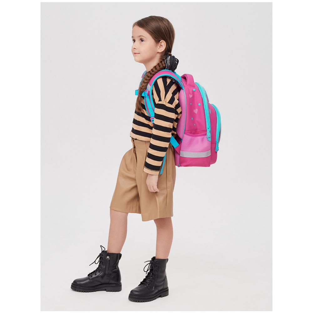 Рюкзак Berlingo Kids "Sweet Kitty" 36*27*12см, 1 отделение, 3 кармана, эргономичная спинка, LED кант