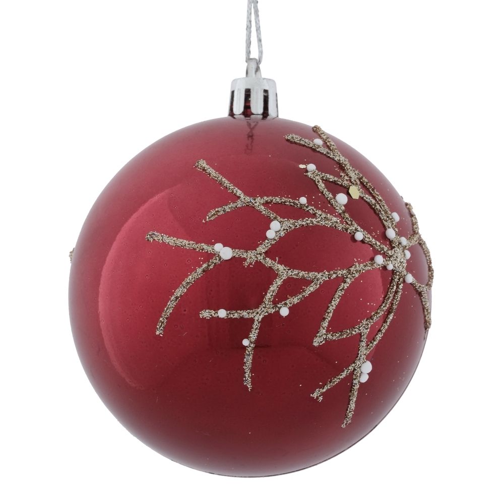 GAEM Набор из 12шт Украшение новогоднее "Шар", D 8 см, L35 W27 H8,5 см