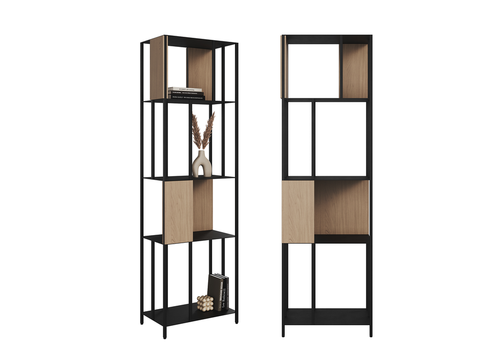 Сет №3 из панелей для стеллажа Stripe (натуральный дуб)