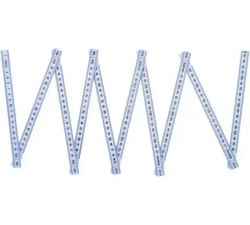 Линейка КОБАЛЬТ 2000 x 16 x 3,0 мм, складная, пластиковая, блистер