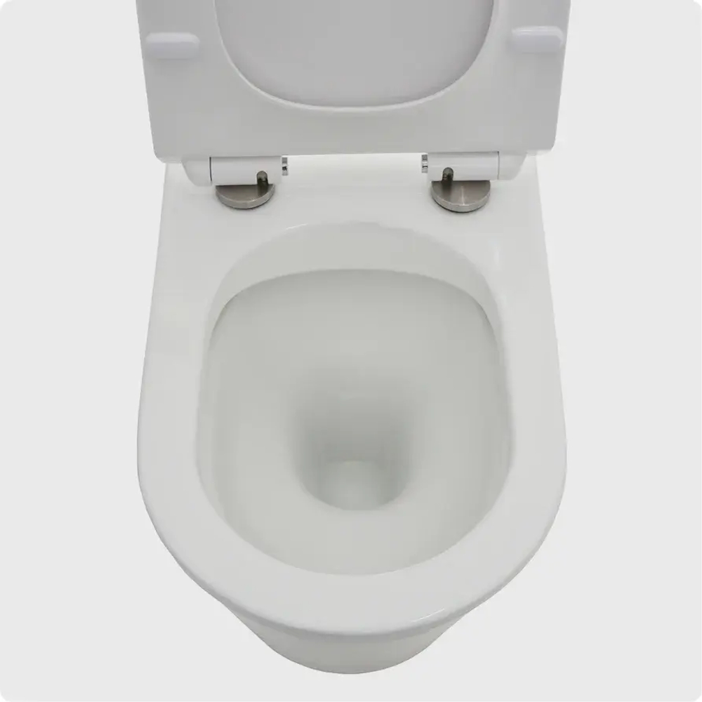 Унитаз напольный AQUAme AQM1001 Rimless c сиденьем SoftClose, горизонтальный выпуск