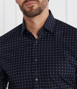 Рубашка POPLIN STRETCH PRINT SLIM SHIRT Calvin Klein - темно-синий(K10K112091)