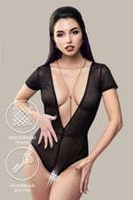 Эротическое боди Waname Abandon с короткими рукавами