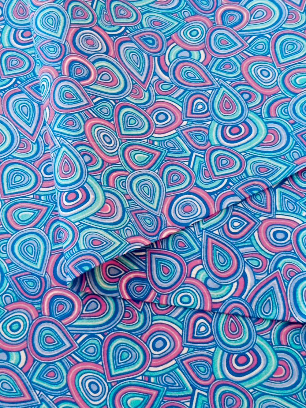 Ткань бязь плательная, рис. "Пейсли", ширина 150 см, арт. 161