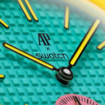 SWATCH Audemars Piguet Royal Pop Collaboration Pocket Watch Manual Mechanical Movement Unisex Watch 40mm