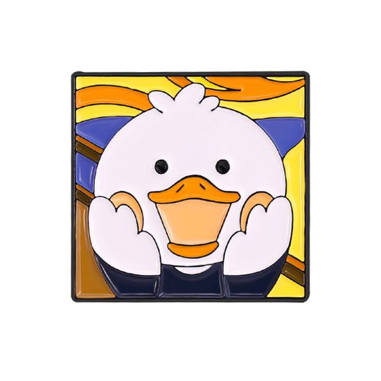 Значок металлический на одежду/Пин. Утка Крик