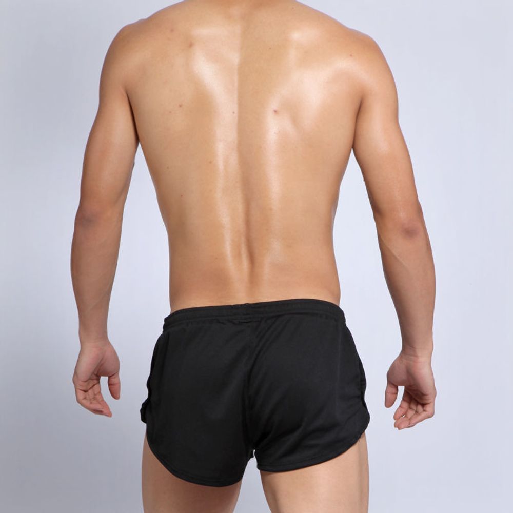 Мужские шорты спортивные черные Seobean Running Shorts Black 20603