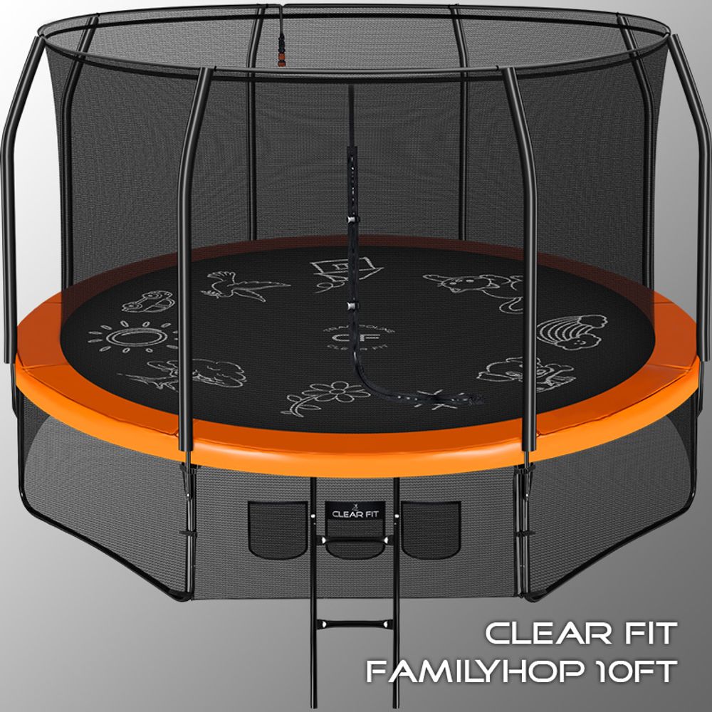Каркасный батут Clear Fit FamilyHop 10Ft