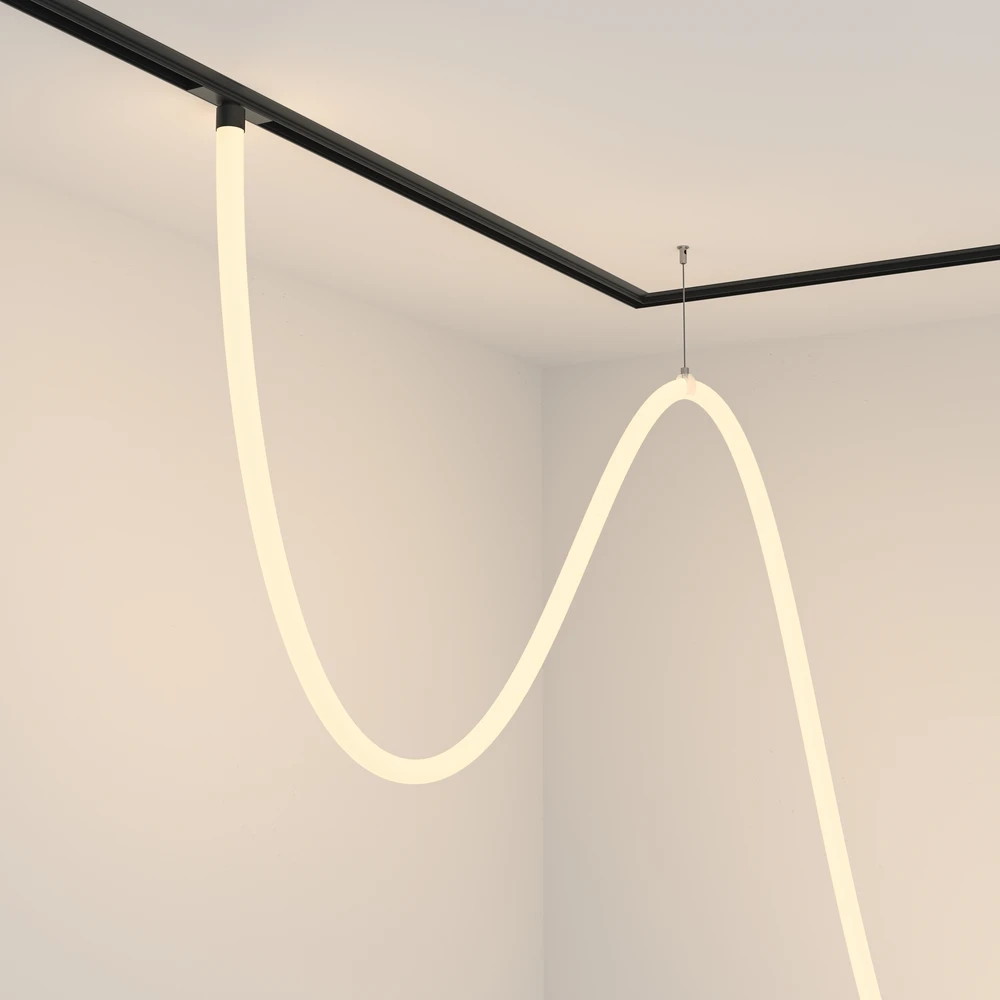 Магнитный трековый подвесной светильник Maytoni TAU TR101-2-100W3K-B