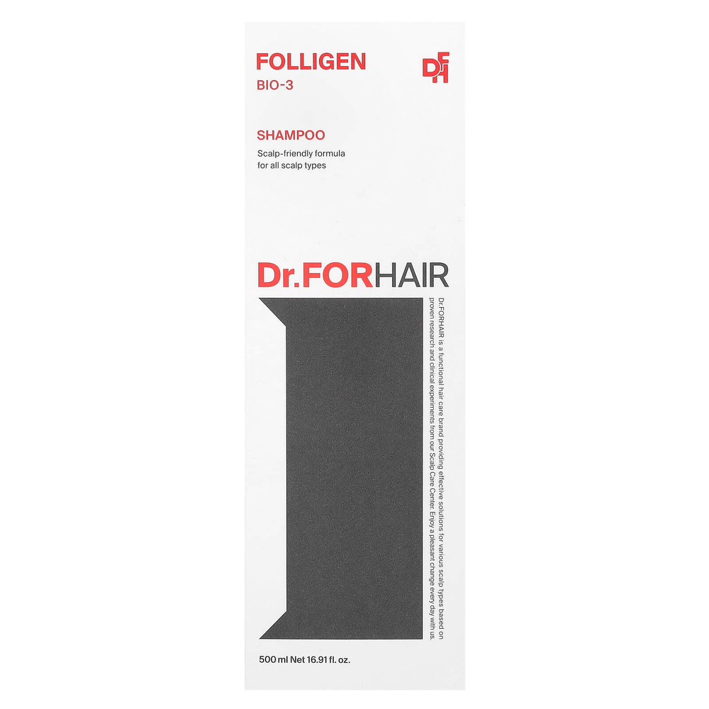 Dr.ForHair, Folligen, шампунь, Bio-3, 500 мл (16,91 жидк. унц.)