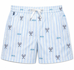 Боксерки теннисные Monte-Carlo Country Club MCCC Crossed Rackets Boxer - white/light blue