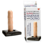 Телесный фаллоимитатор с креплением на качели Love Swing - 18 см. (Цвет: телесный)