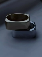 Браслет под серебро прямоугольной формы