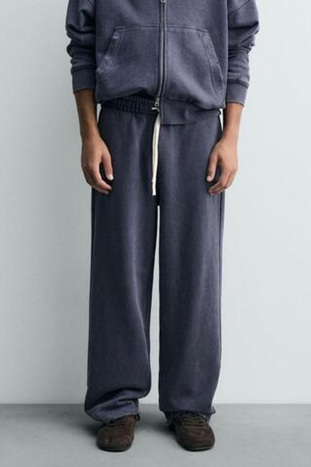 ZARA ДЖОГГЕРЫ СВОБОДНОГО КРОЯ, ЧЕРНИЛЬНО-СИНИЙ