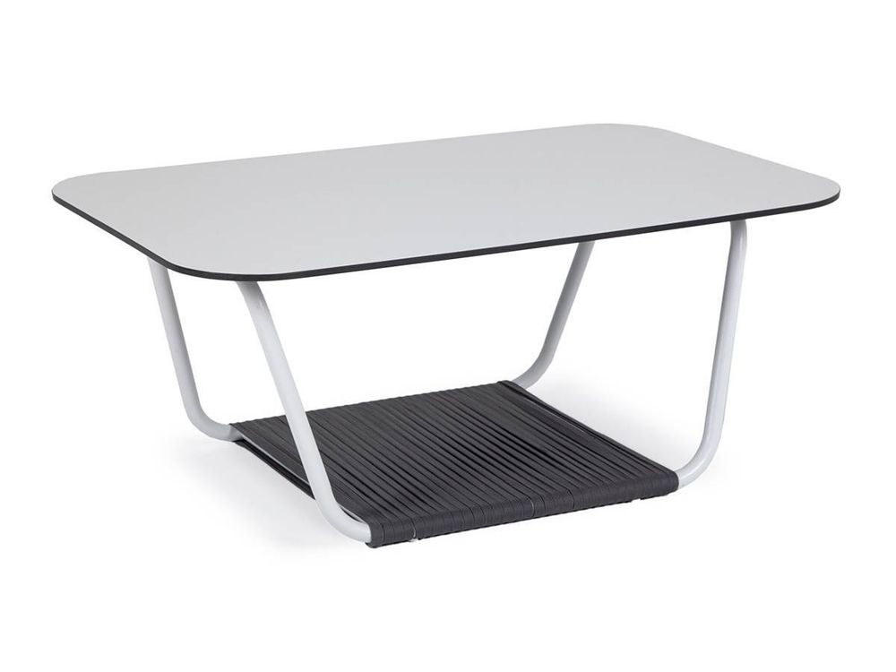 "Глория" журнальный стол 90х60см из HPL, цвет "молочный"