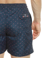 Мужские пляжные шорты с принтом в виде мячиков (Размер: XXL) (Цвет: темно-синий)