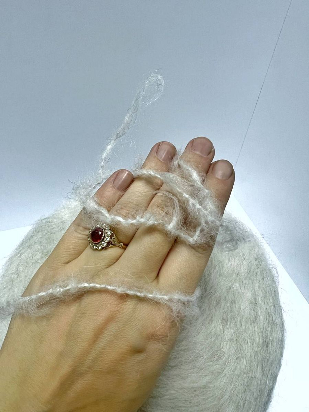 Пряжа для вязания ESAGERATO теплая пушистая