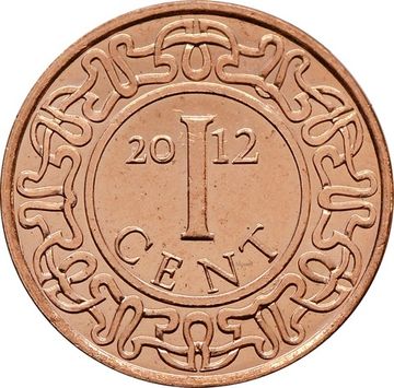 1 цент 2012 Суринам