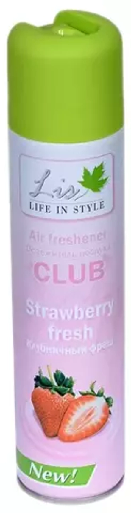 Lis аэрозоль Club Клубничный фреш, 300 мл