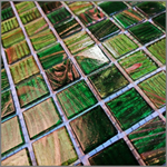 Мозаика стеклянная Verde/Свежая зелень (20х20) 327х327х4 мм (шт)