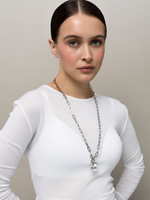 Цепь с белым крестом "Balance"
