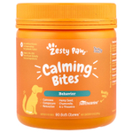 Zesty Paws, Успокоительные перекусы для собак, Стресс и тревожность, Для всех возрастов, Со вкусом индейки, 90 мягких жевательных таблеток
