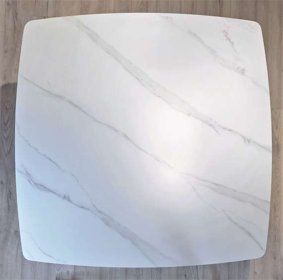 Стол Icon Square, 135х135 см, керамогранит Calacatta