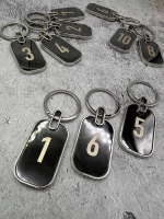 Номерки на ключи металл