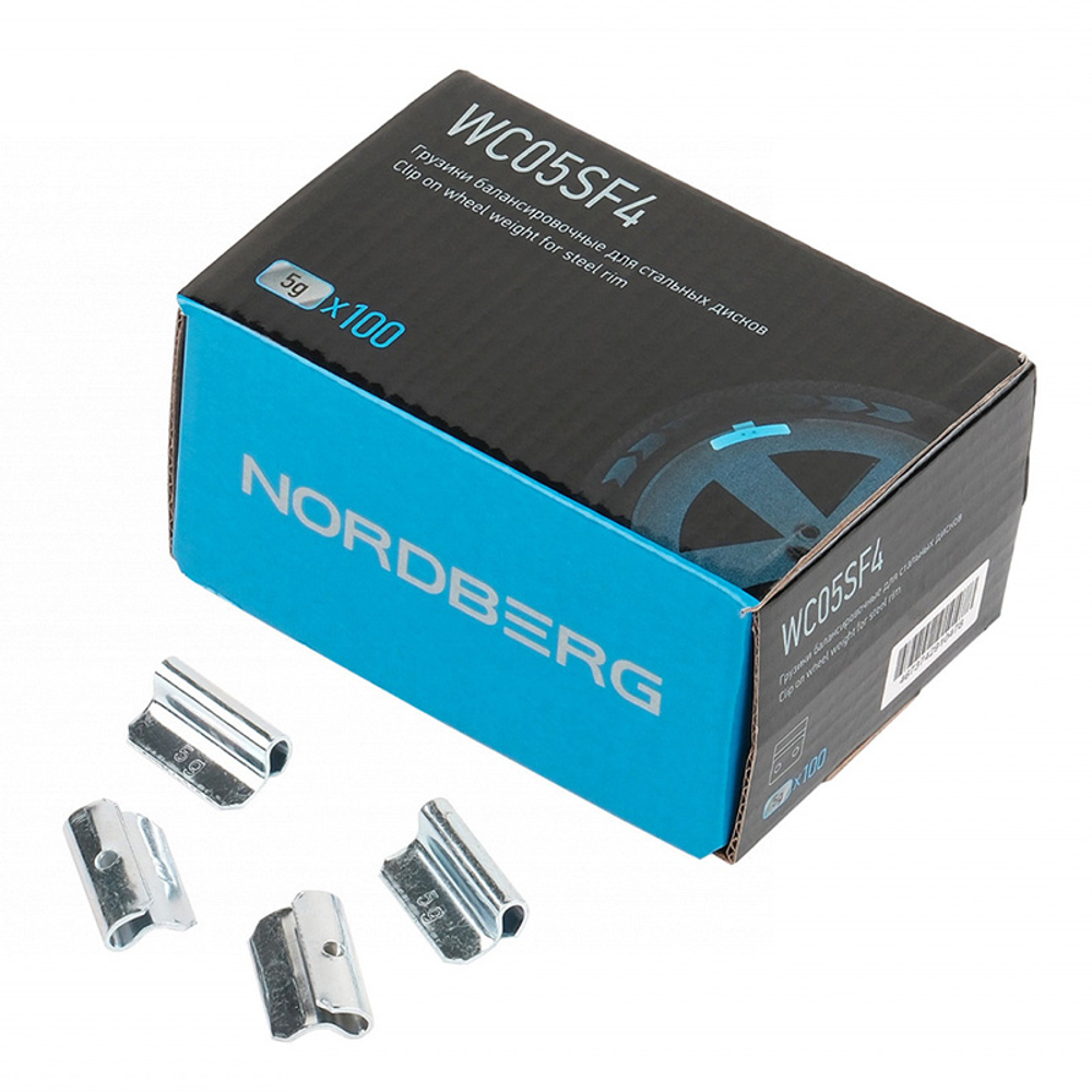 NORDBERG (WC05SF4) Грузики балансировочные для стальных дисков Fe 5 г, 100 шт
