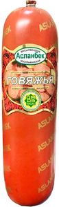 КОЛБАСА ГОВЯЖЬЯ ПОЛУ-КОПЧЕНАЯ ВЕС АСЛАНБЕК