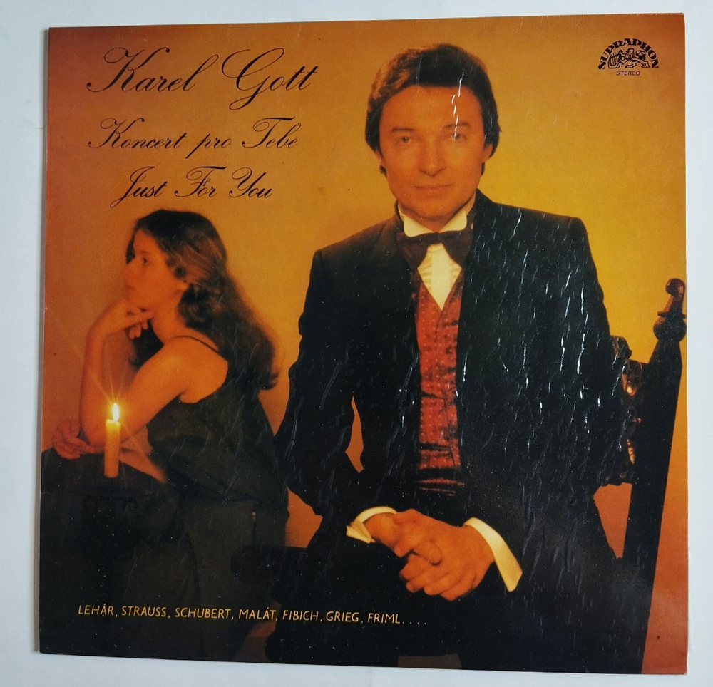 Винтажная виниловая пластинка LP Karel Gott Koncert Pro Tebe, Just For You (Чехословакия 1983)