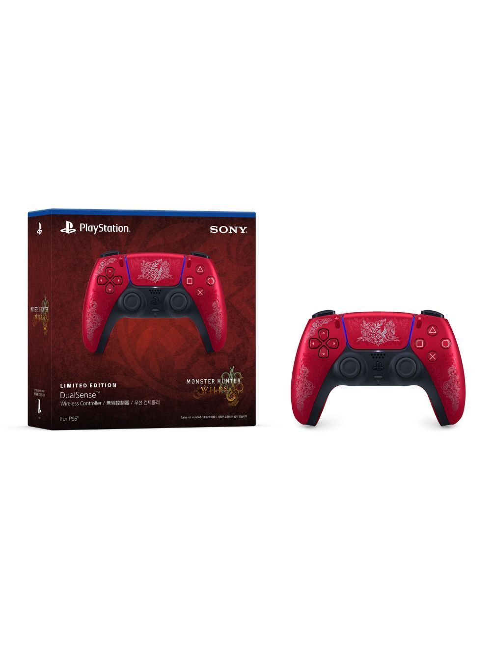 Беспроводной геймпад DualSense Monster Hunter Wilds Limited Edition (Монстер Хантер) для PlayStation 5