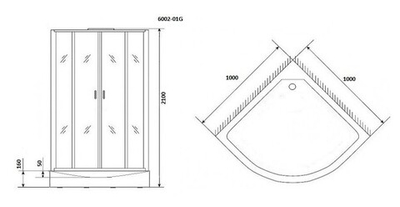Душевая кабина Niagara Premium NG-6002-01G