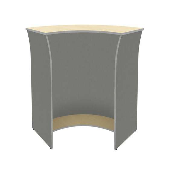 Riva Стойка угловая (радиусный элемент-ХДФ) А.РС-5 ХДФ Клен Металлик NEW 950*950*1150