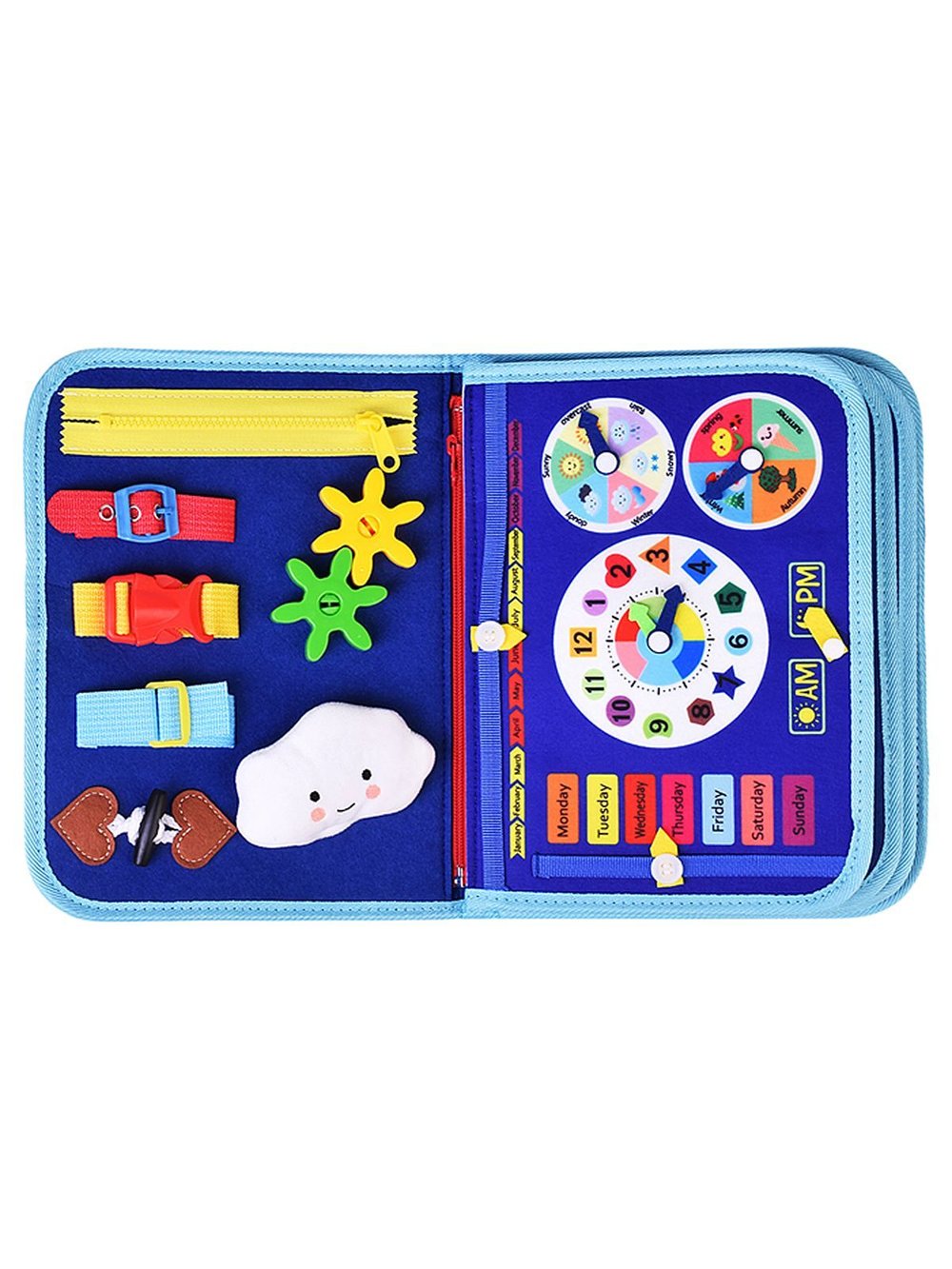 Бизиборд Обучай-ка в синей сумочке