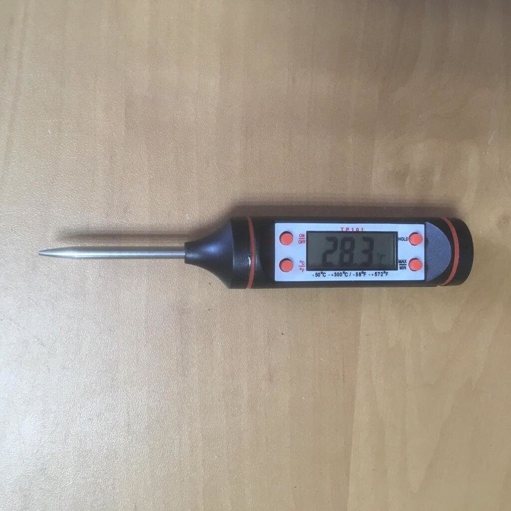 Термометр электронный TP-101 черный 4см