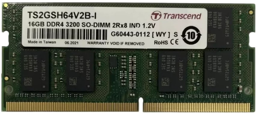 Модуль памяти SODIMM DDR4 16GB Transcend TS2GSH64V2B-I