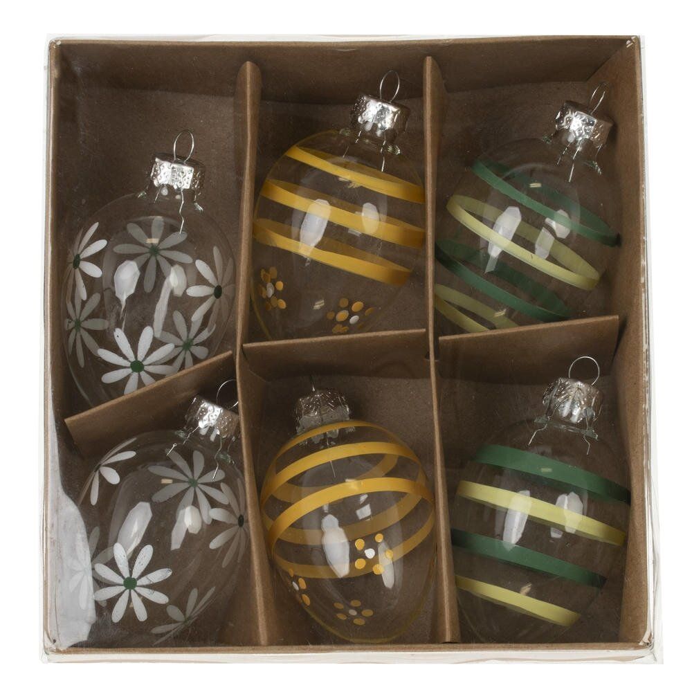 GAEM Набор из 6-ти изделий декоративных подвесных "Яйцо" (4*6,5), L14 W14 H4,5 см