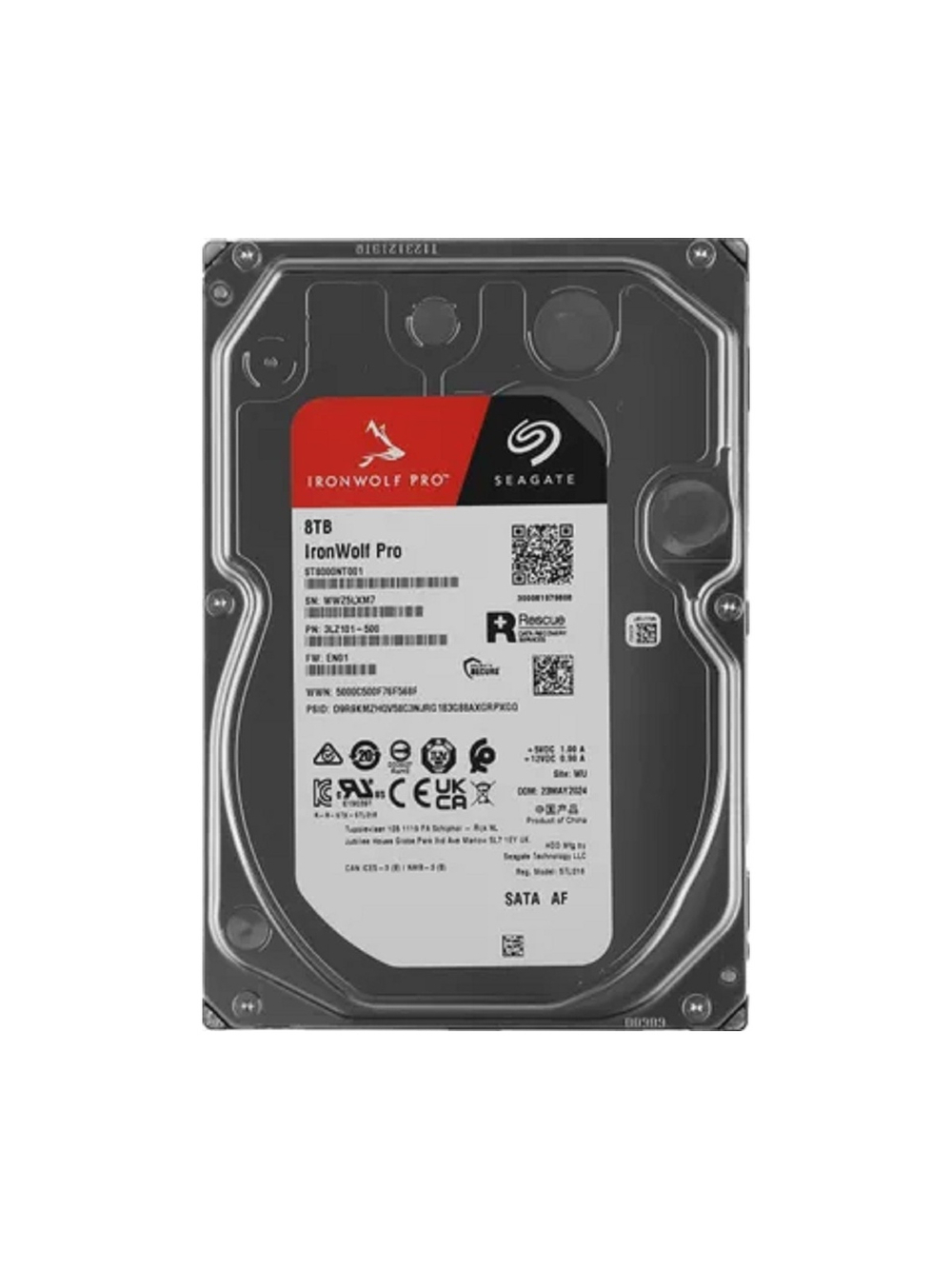 8TB Seagate Ironwolf Pro (ST8000NT001) {SATA 6.0Gb/s, 7200 rpm, 256mb buffer, 3.5", для NAS}
