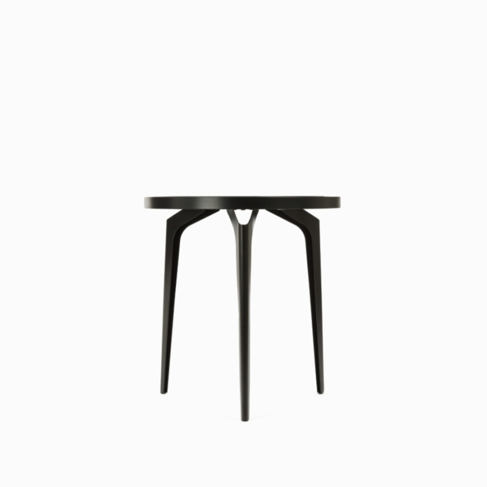 Кофейный столик Gaston диаметр 52 керамика черный