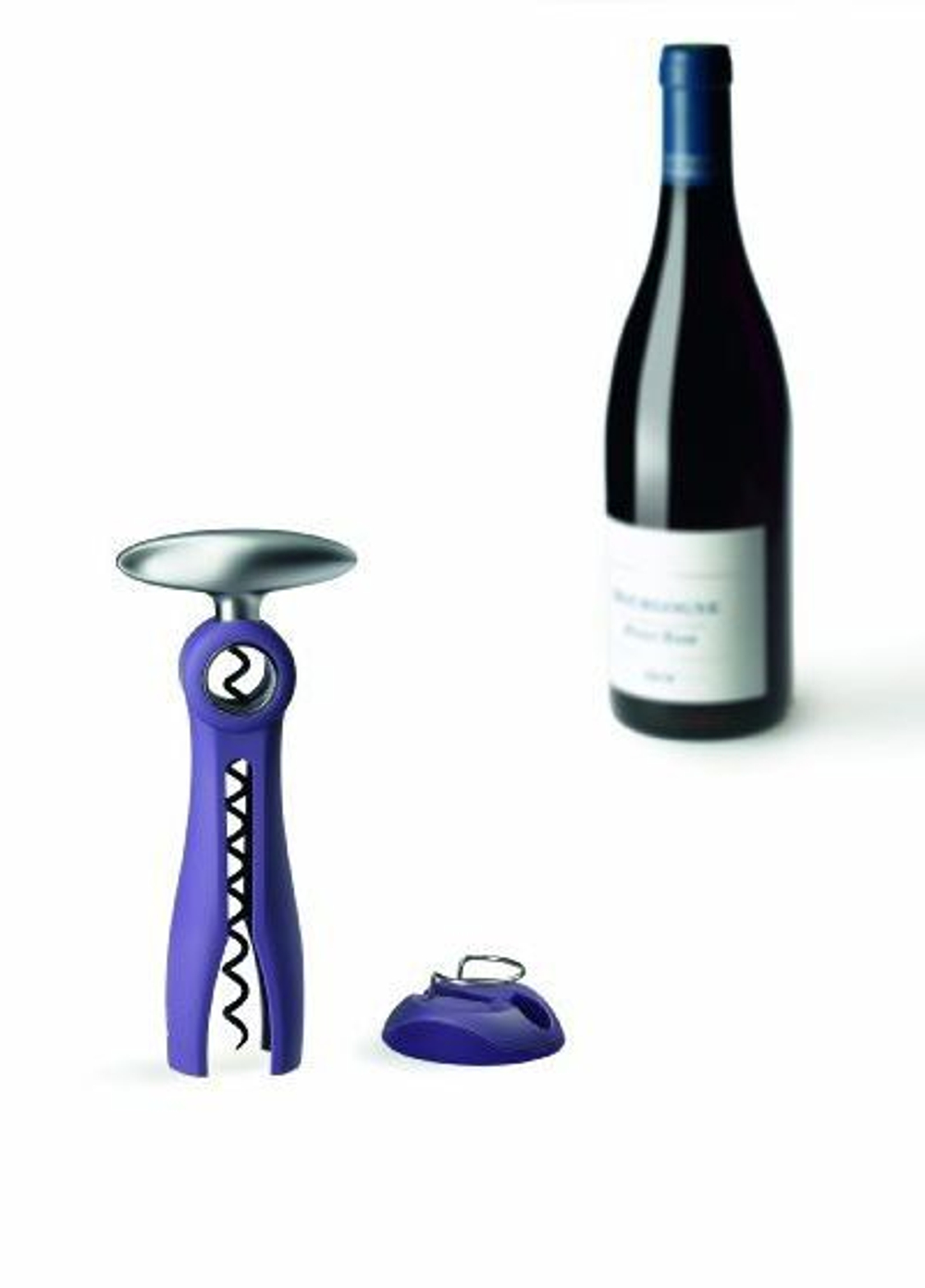 Штопор с обрезателем фольги Peugeot Salma фиолетовый Франция вид