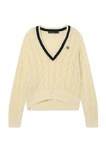 Женский Свитер Open-knit V-neck