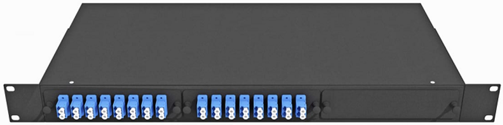 Кросс оптический стоечный  TopLAN КРС-Top-1U-32LC/U-OS2-BK